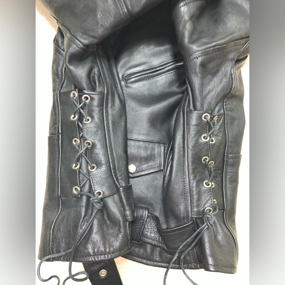 Interstate Leather - Black Retro Jacket - image 8